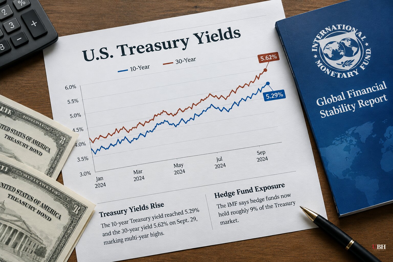 10-Year Treasury Yield Hit 5.29% on Sept. 29 as IMF Warns on Hedge Fund Leverage