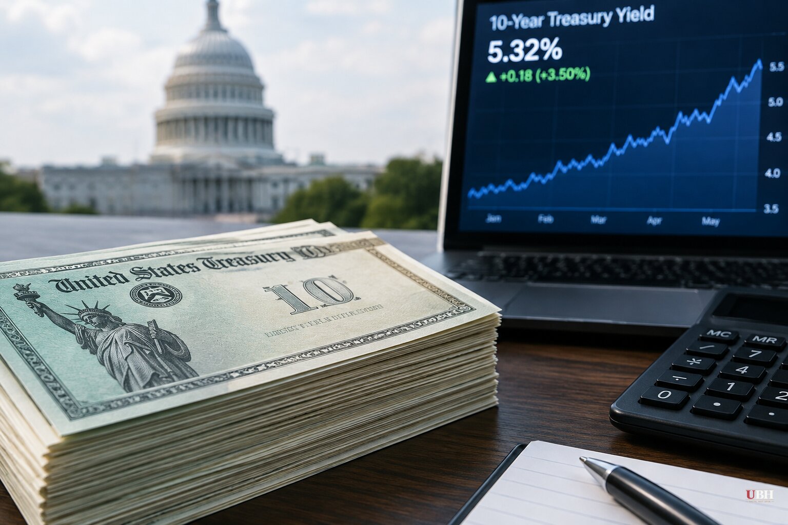 10-Year Treasury Yield Hits 24-Year High Above 5.3% as National Debt Tops $40 Trillion
