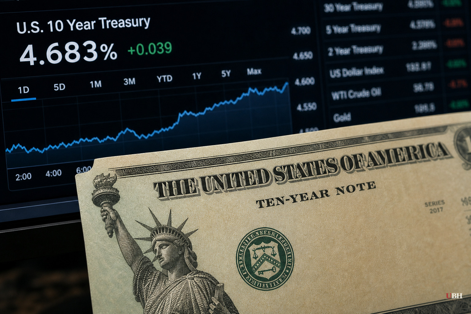 10-Year Treasury Yield Hits 4.683%, Highest Since 2007, as Bond Market Flashes Warning Signs