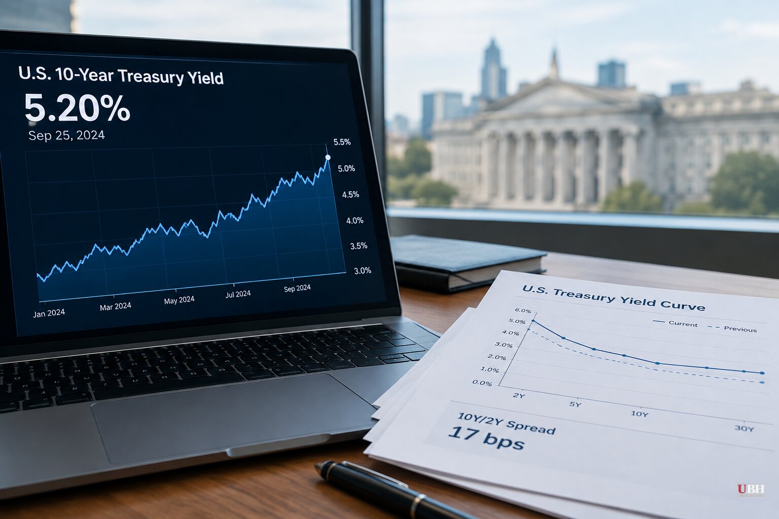 10-Year Treasury Yield Hits 5.2%, Highest Since 2007, as Curve Flattens Toward Inversion