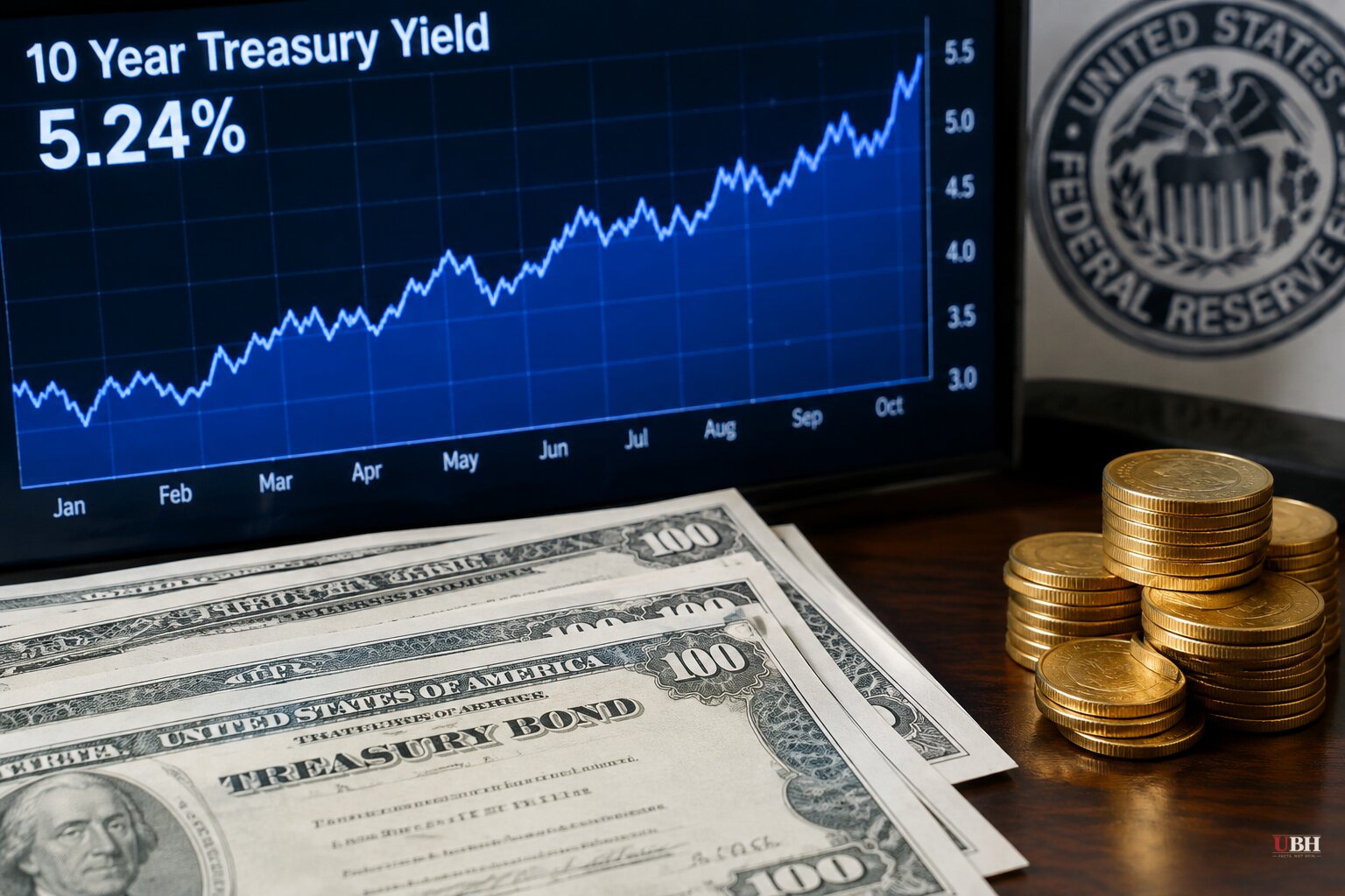 10-Year Treasury Yield Hits 5.24%, Highest Since 2007, as Fed Signals More Hikes