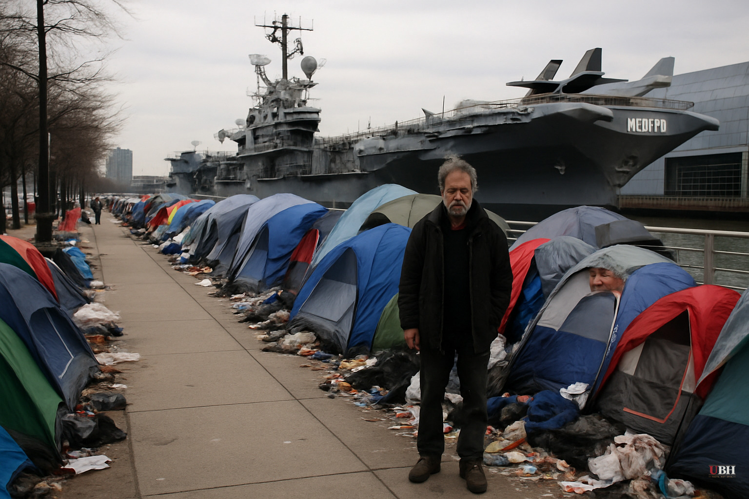 12-Block Homeless Encampment Near Intrepid Museum Draws Fresh Criticism of Mamdani's Sweep Policy
