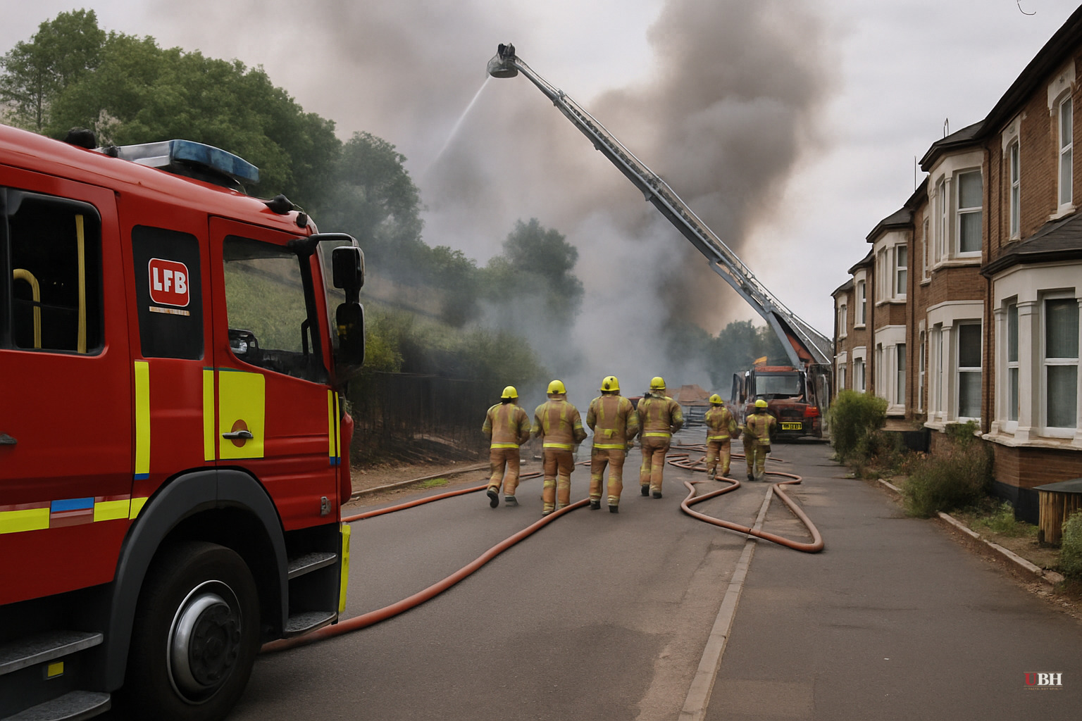 125 Firefighters Battle Blaze That Damaged Homes, Gardens and Rail Embankment in Walthamstow