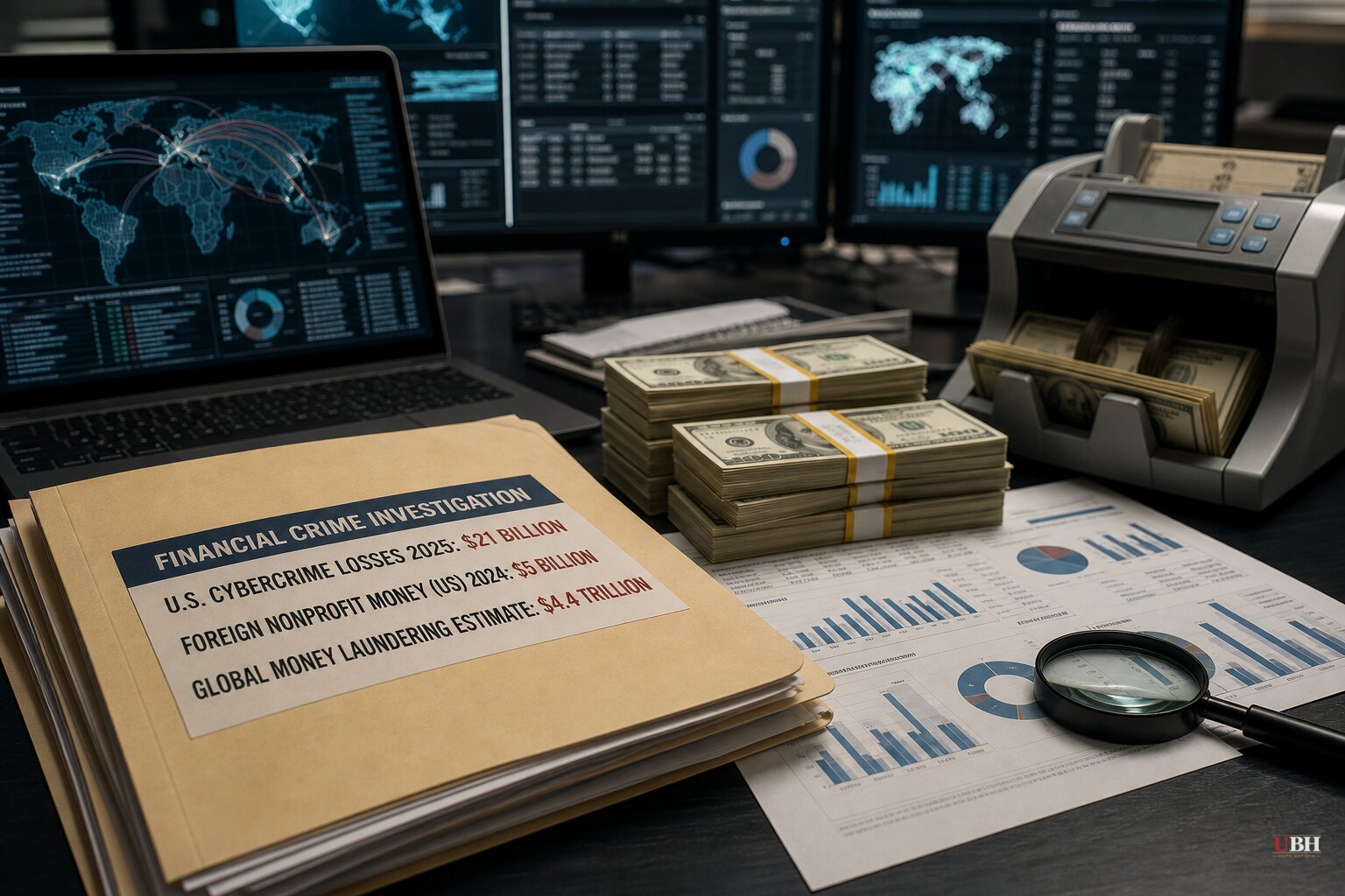 $21 Billion in U.S. Cybercrime Losses, $5 Billion in Foreign Nonprofit Money, and a $4.4 Trillion Global Laundering Estimate