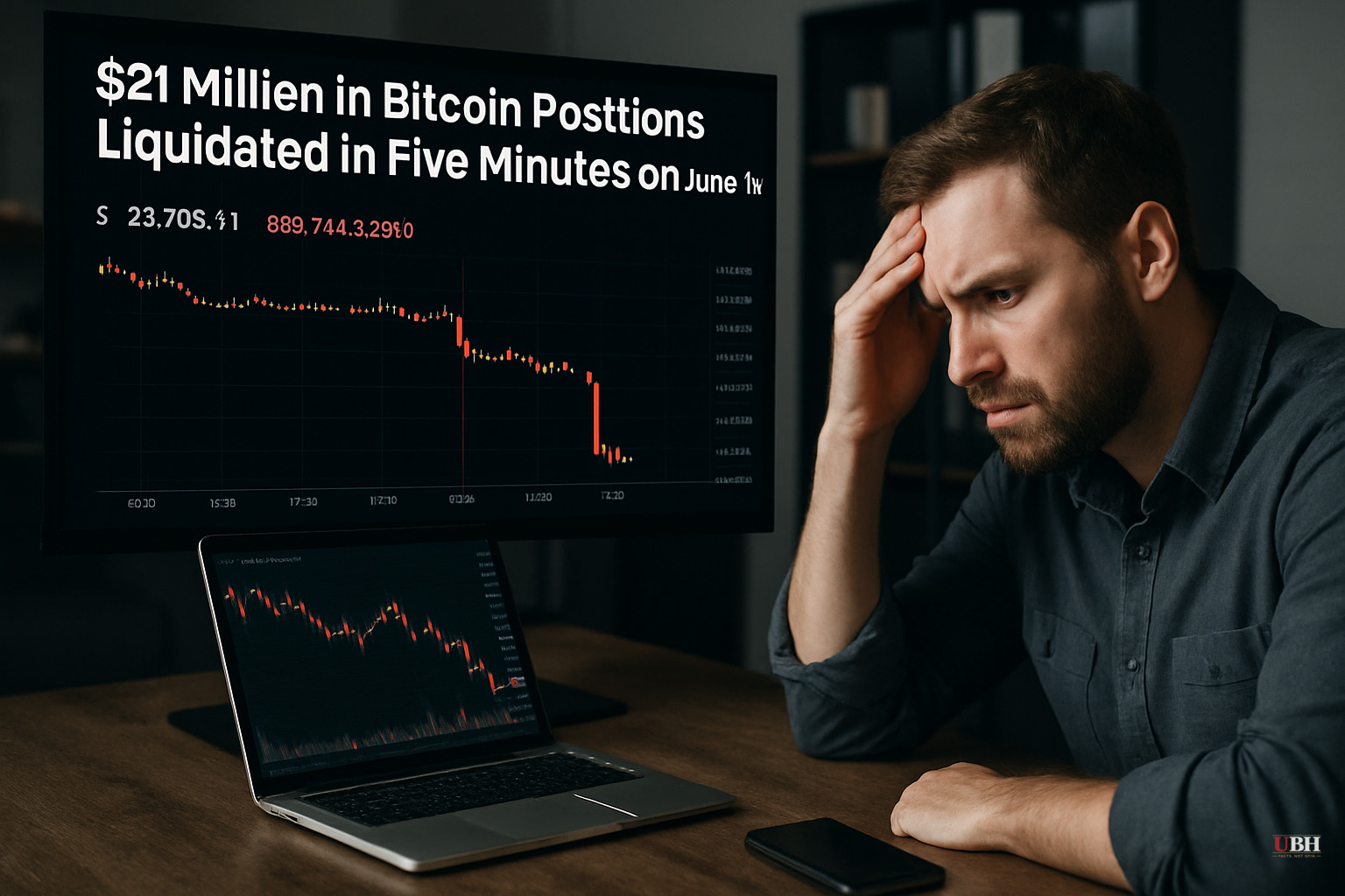 $21 Million in Bitcoin Positions Liquidated in Five Minutes on June 14