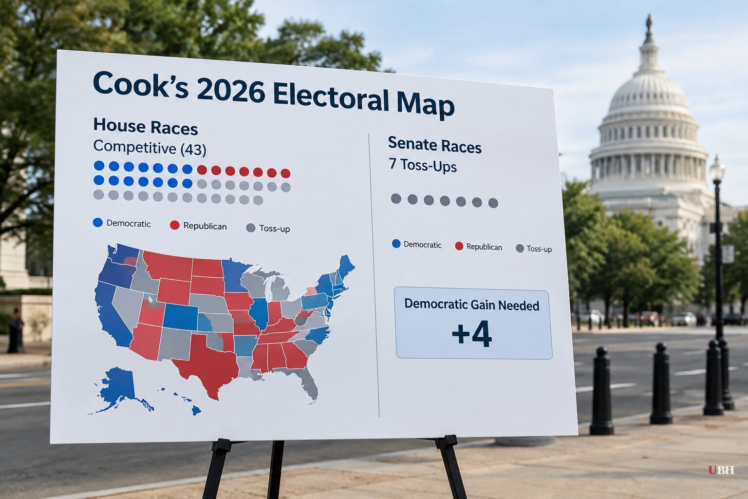 22 Days Out, Cook Lists 22 House Toss-Ups and Seven in the Senate