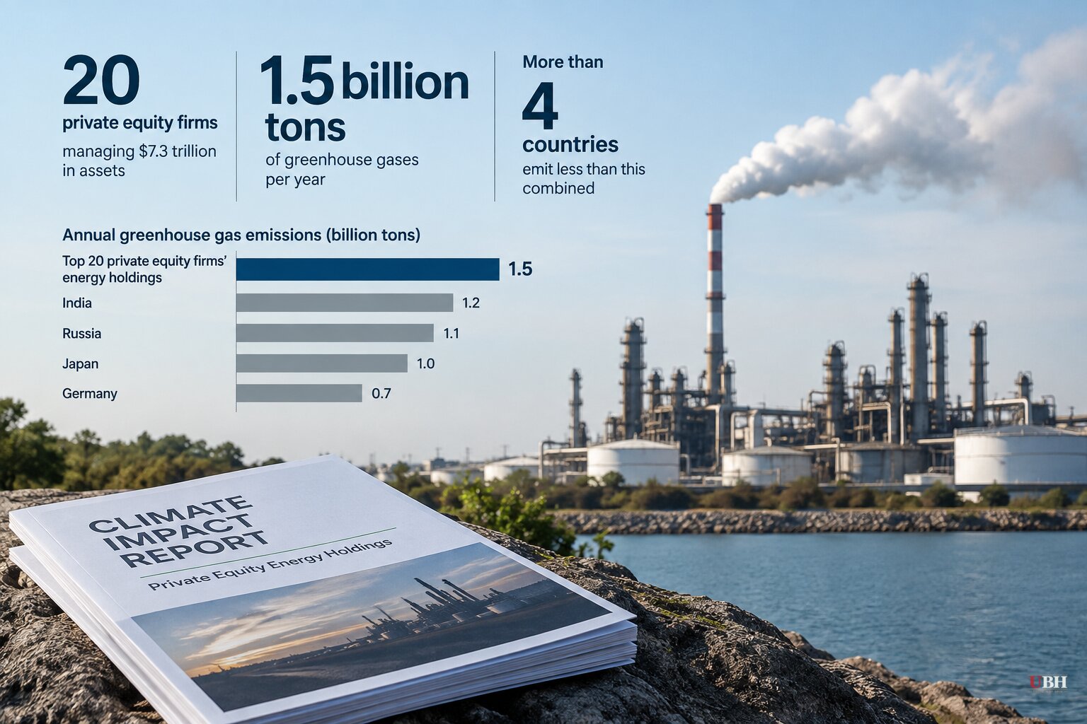 Advocacy Report: Top 20 Private Equity Firms' Energy Holdings Emit More Greenhouse Gas Than All But Four Countries