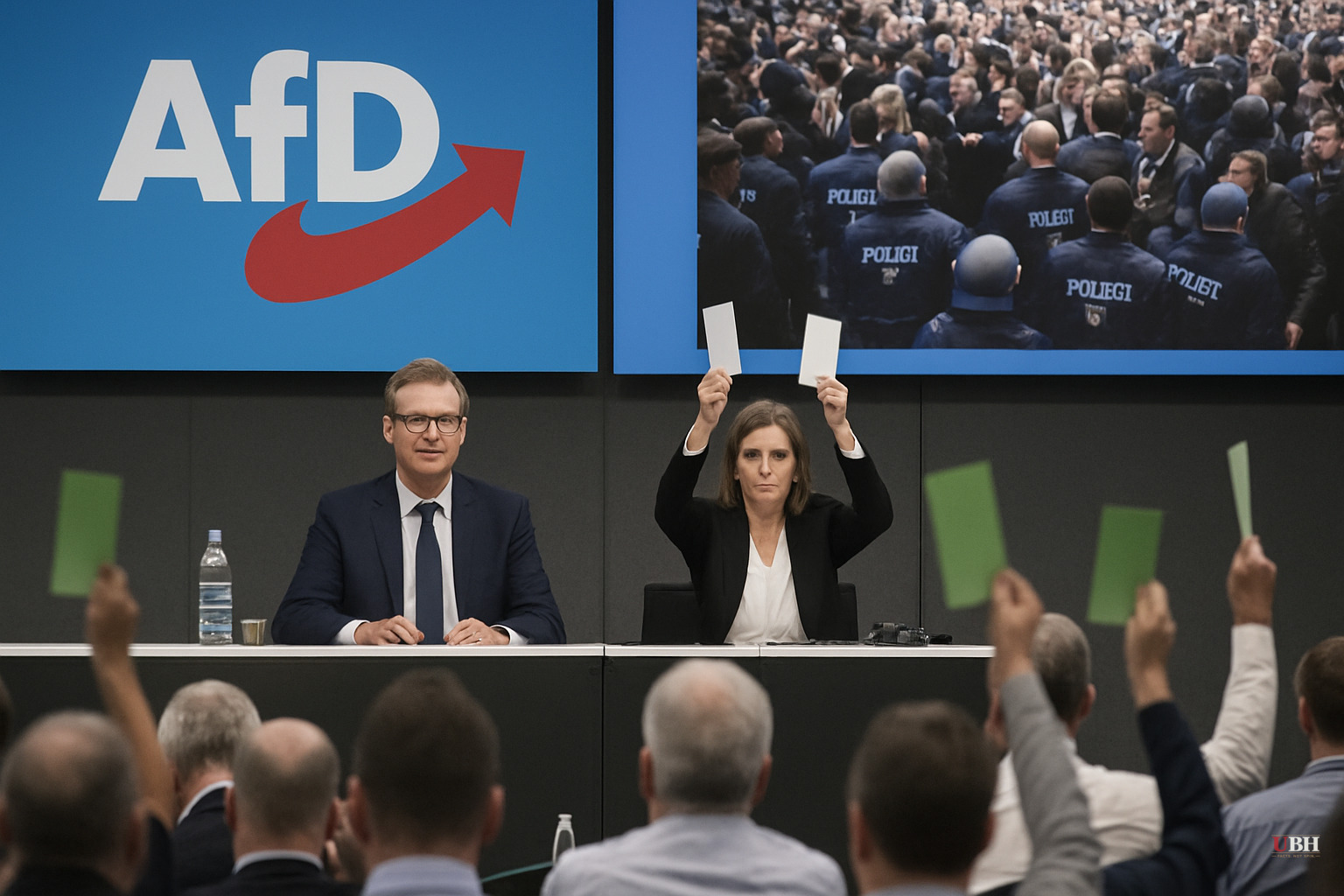AfD Reelects Leaders at Party Convention as Protesters Clash with Police Outside