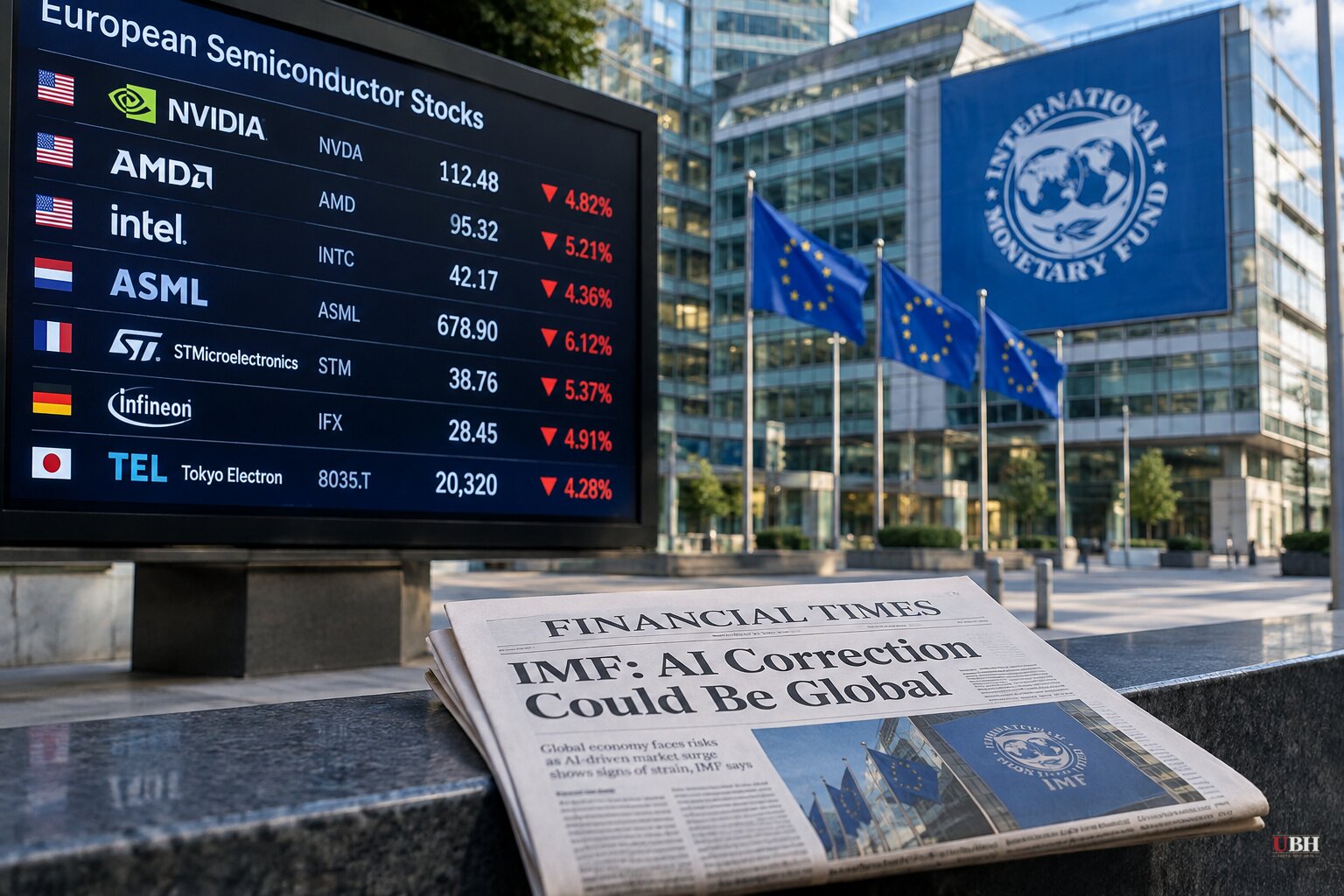 AI Chip Selloff Reaches Europe and U.S. Premarket as IMF Warns an AI Correction Could Be Global