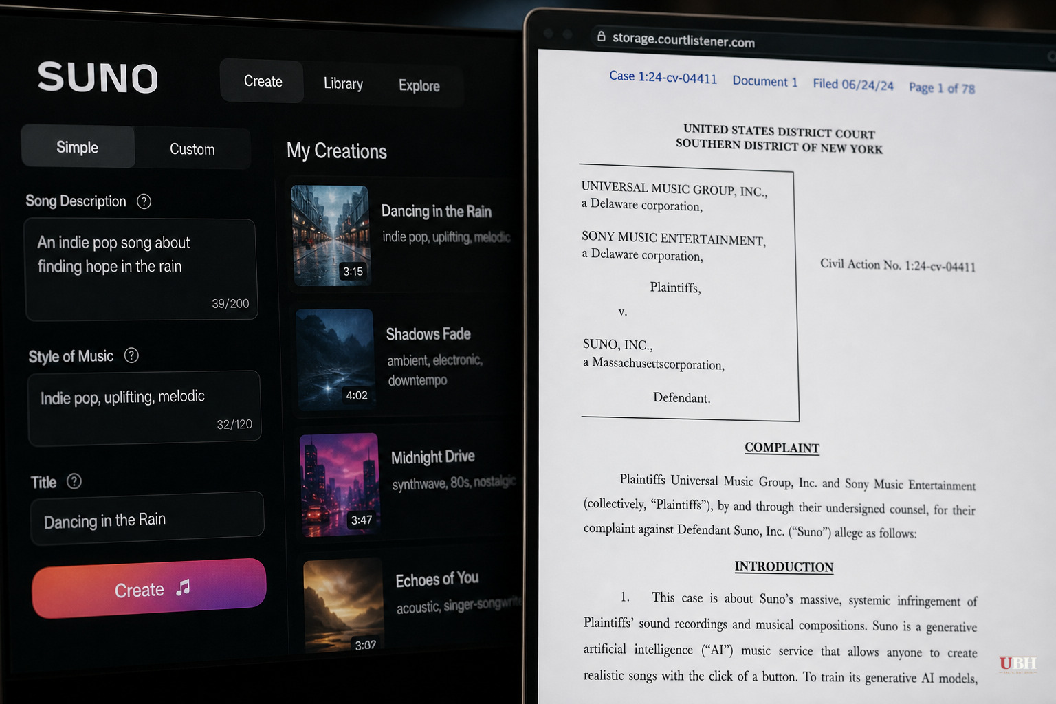 AI Music Generators Trained on 'Essentially All' Online Music, Suno Court Filing Admits