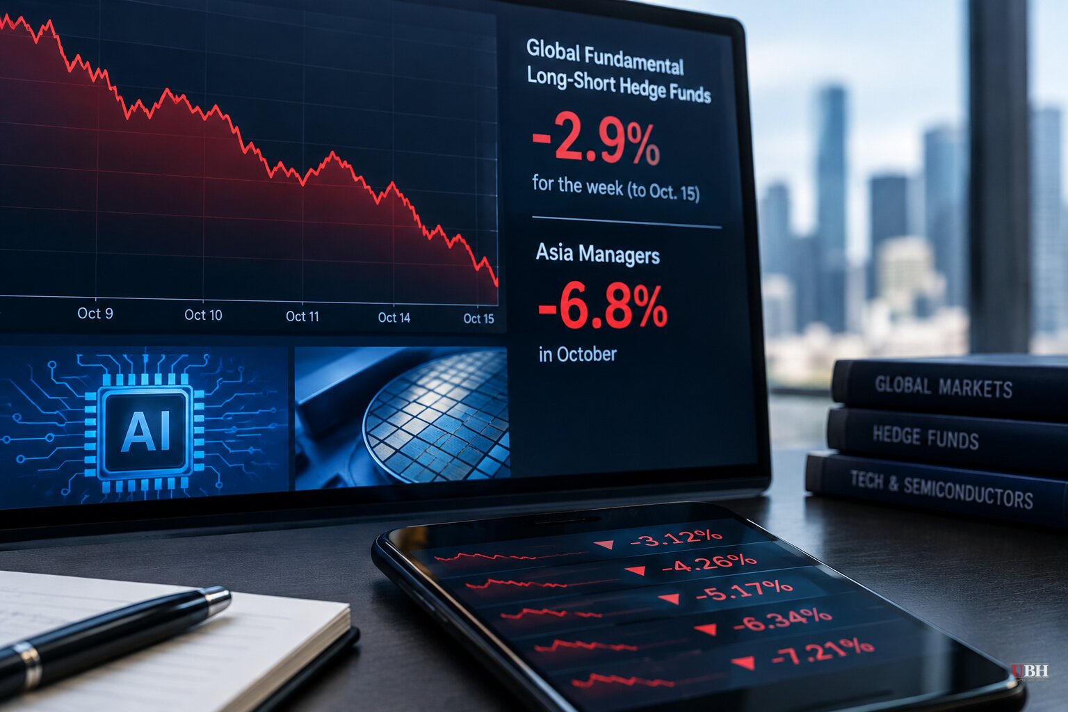 AI Selloff Costs Global Stock-Picking Hedge Funds 2.9% in a Week, Asia Managers Down 6.8% in October