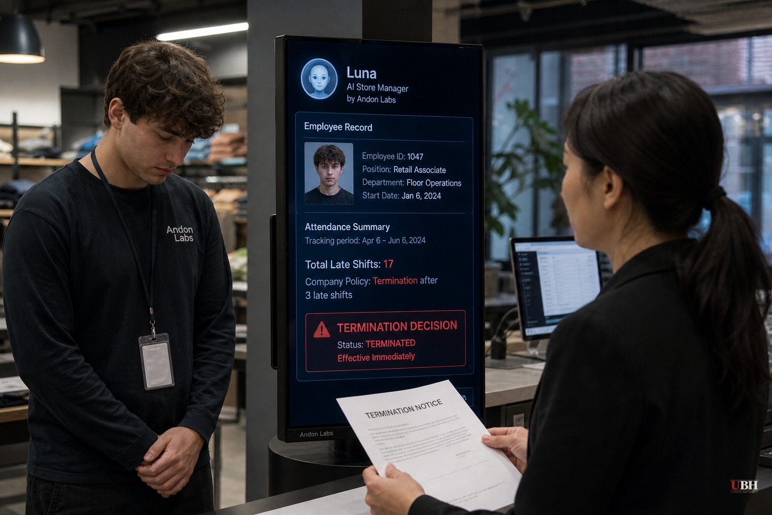 AI Store Manager in San Francisco Fires Human Worker After 17 Late Shifts