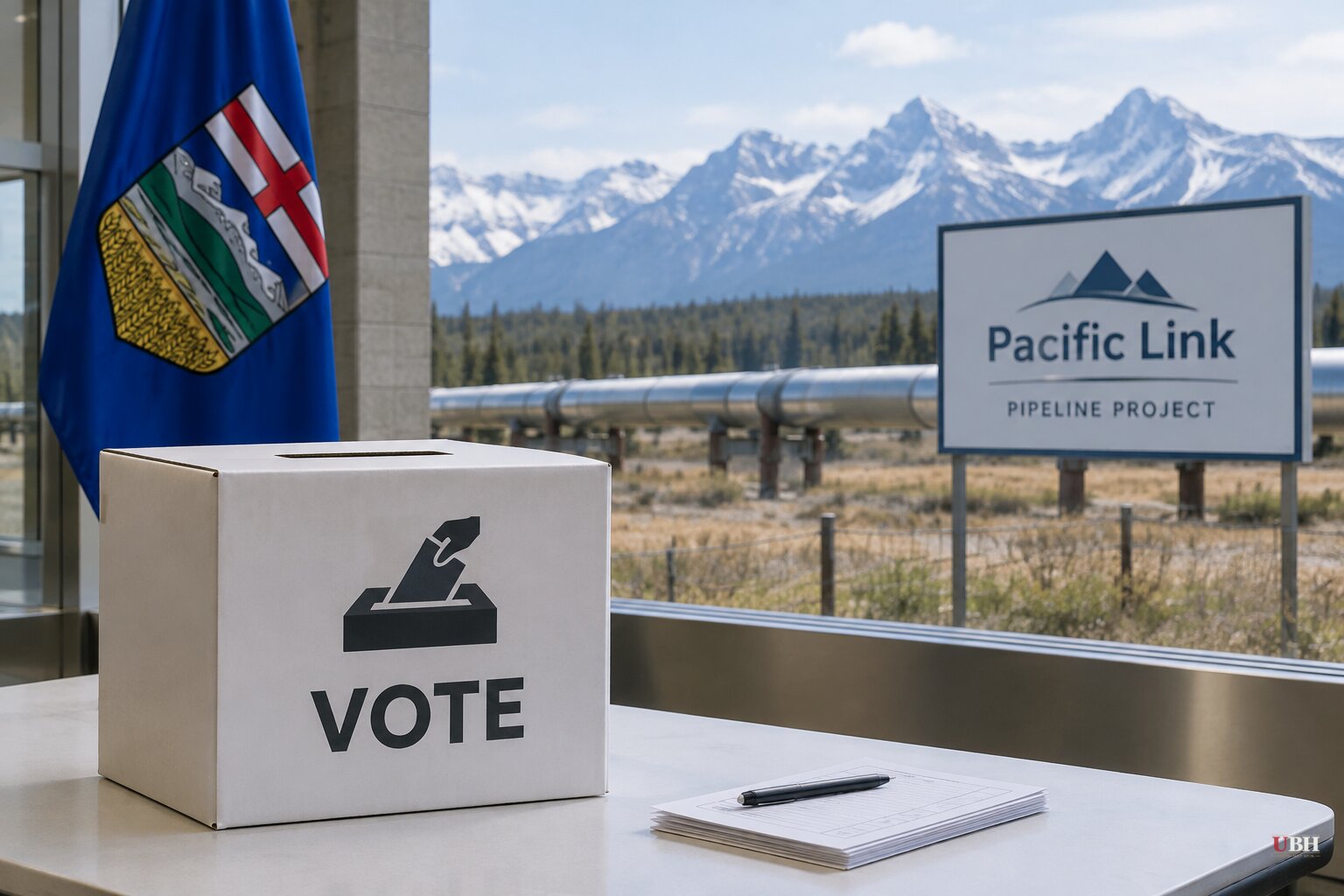 Alberta votes Monday on starting a separation process, 18 days after Ottawa fast-tracked the Pacific Link pipeline