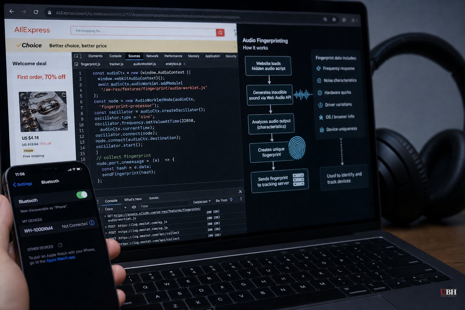 AliExpress Caught Running Silent Audio Scripts to Fingerprint Visitors' Devices