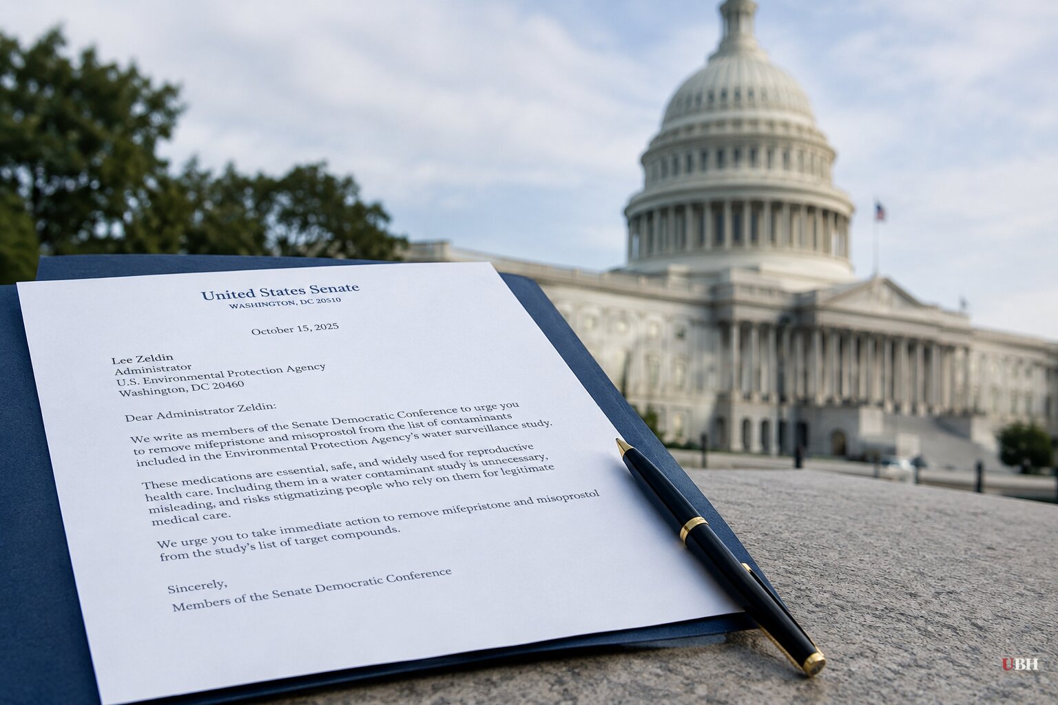 All Senate Democrats Sign Letter Asking EPA's Zeldin to Drop Abortion Pills From Water Surveillance Study