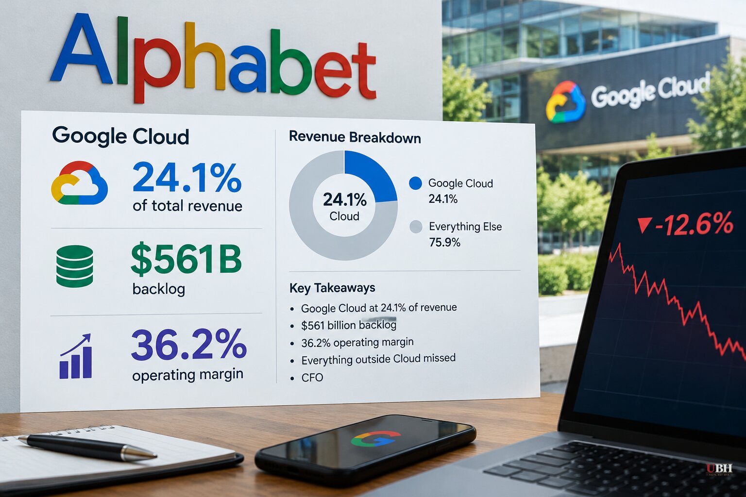 Alphabet's Cloud Backlog Hits $561 Billion and Cloud Is 24% of Revenue, but Stock Ended Thursday 12.6% Lower