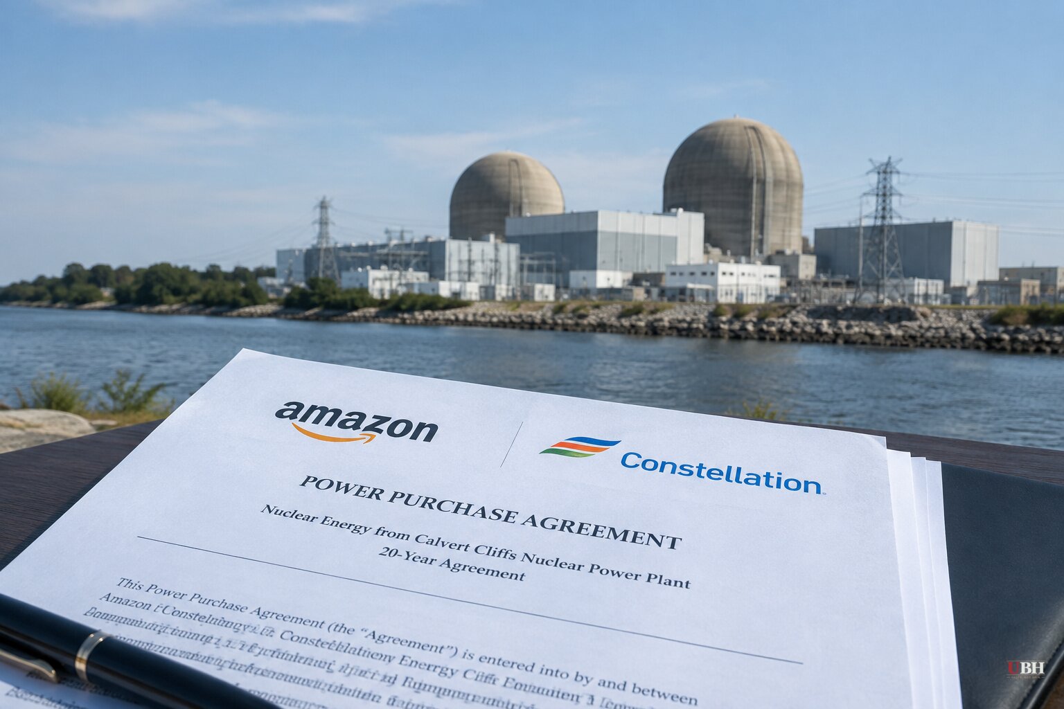Amazon Locks In 690 Megawatts of Nuclear Power From Maryland's Calvert Cliffs Plant for 20 Years