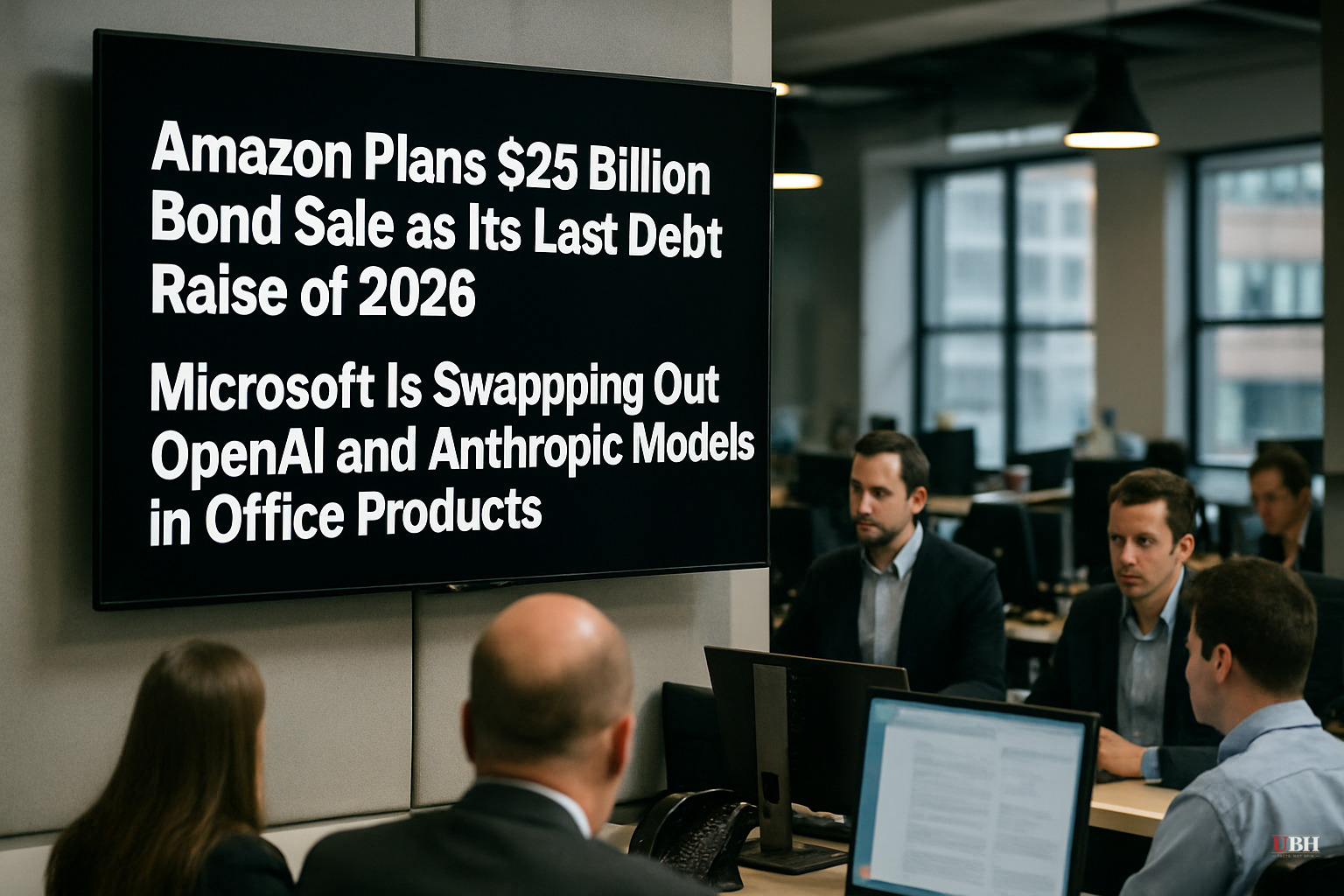 Amazon Plans $25 Billion Bond Sale as Its Last Debt Raise of 2026. Microsoft Is Swapping Out OpenAI and Anthropic Models in Office Products.