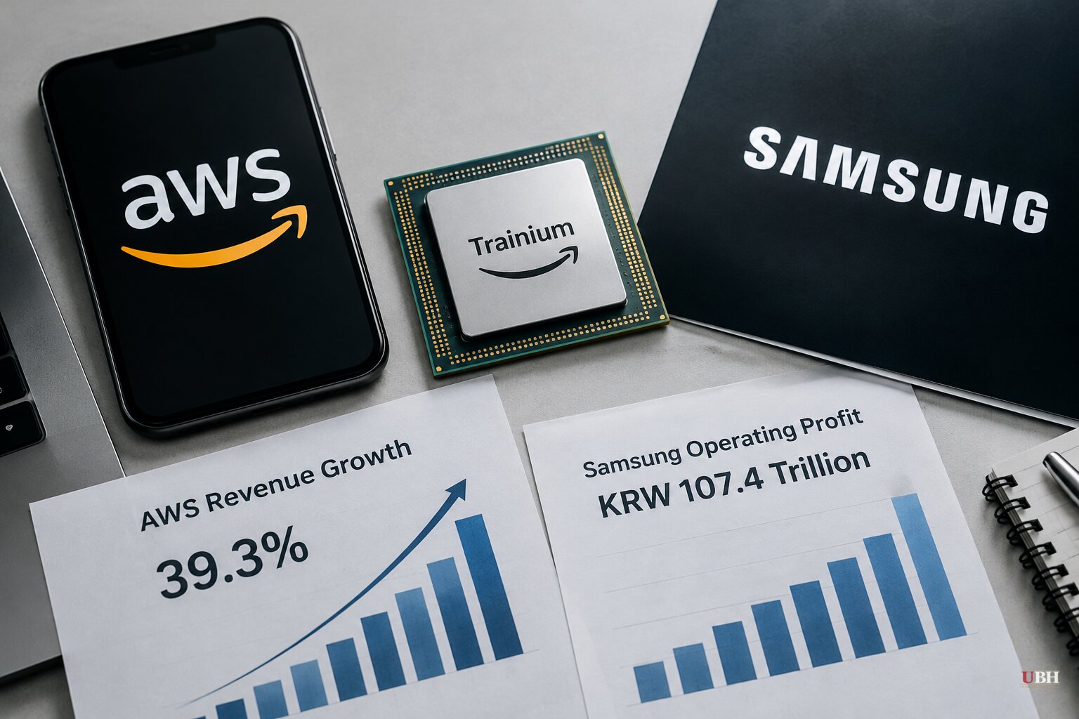 Amazon Signals Outside Trainium Chip Sales for Late 2027 as Samsung Posts Record KRW 107.4 Trillion Profit