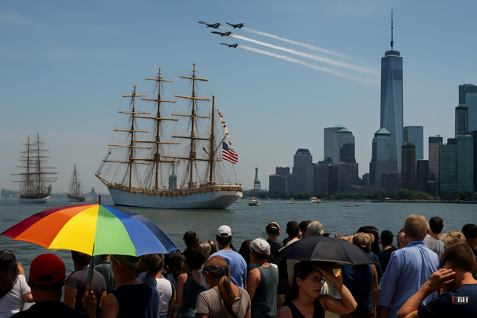 America Turns 250 Amid Record Heat, Tall Ships, Political Divisions, and a Debate Over What the Country Actually Means