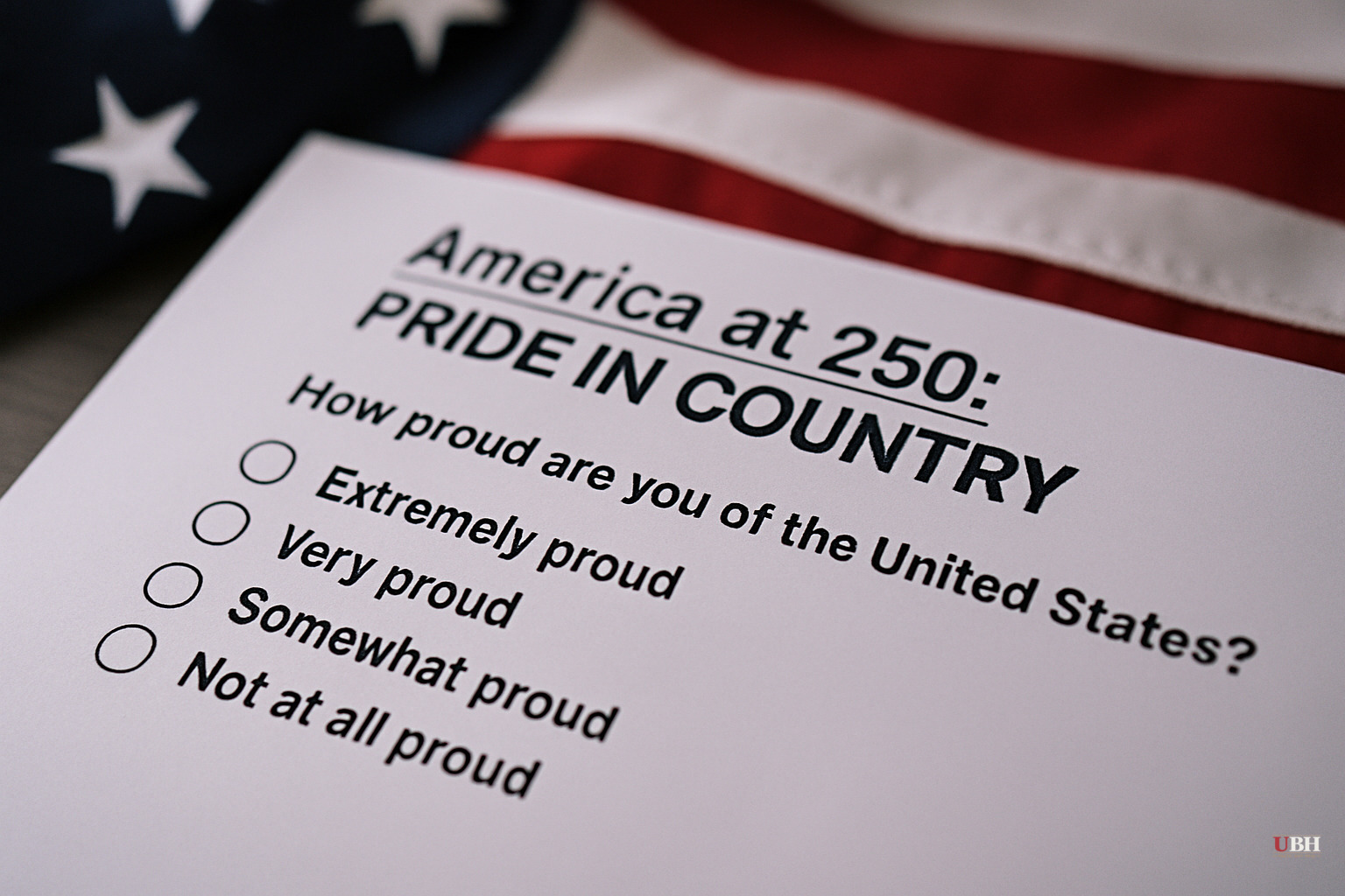 American Pride at 250: Only 29% of Democrats Are Proud of the Country, Against 90% of Republicans