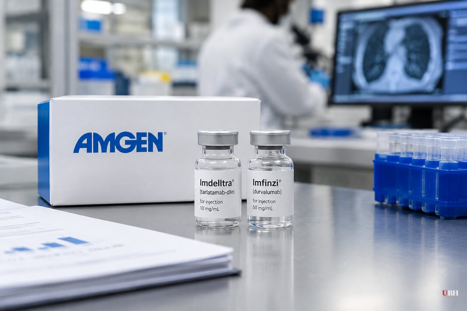 Amgen's Imdelltra Plus Imfinzi Cuts Risk of Death 58% in Phase 3 Small Cell Lung Cancer Trial