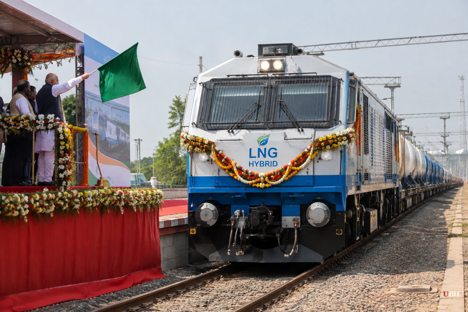 Amit Shah Flags Off India's First LNG Train, But Half the Rs 1,542 Crore Gujarat Rail Package Isn't Built Yet