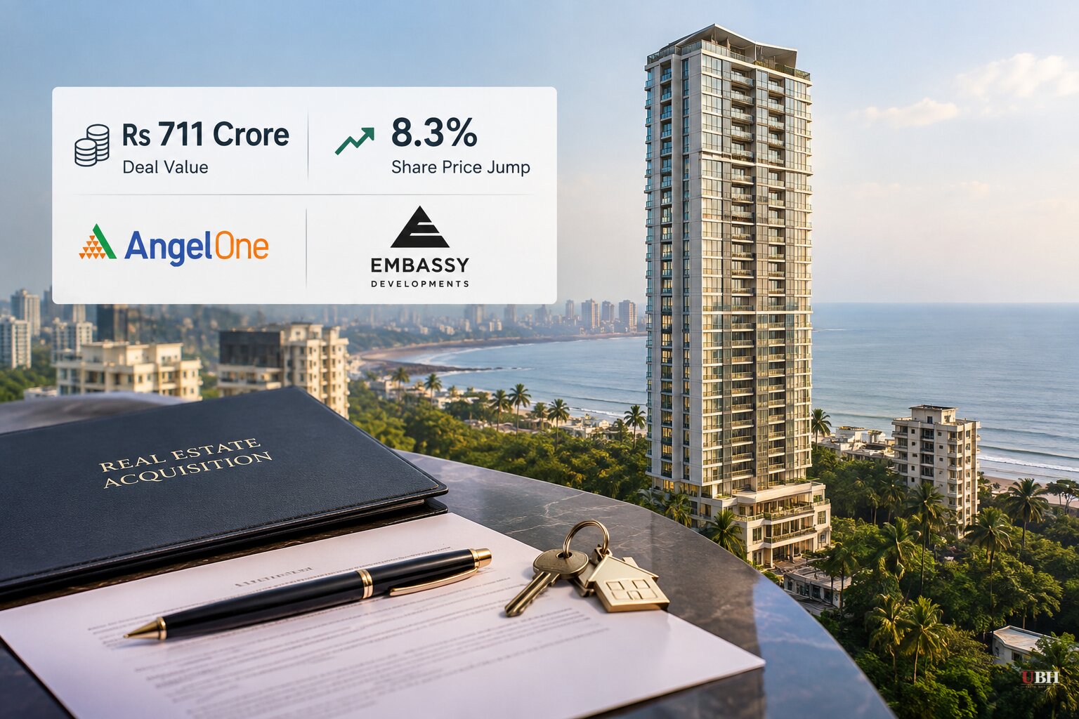 Angel One Founder Dinesh Thakkar Buys Entire Mumbai Tower for Rs 711 Crore, Embassy Developments Shares Jump 8.3%
