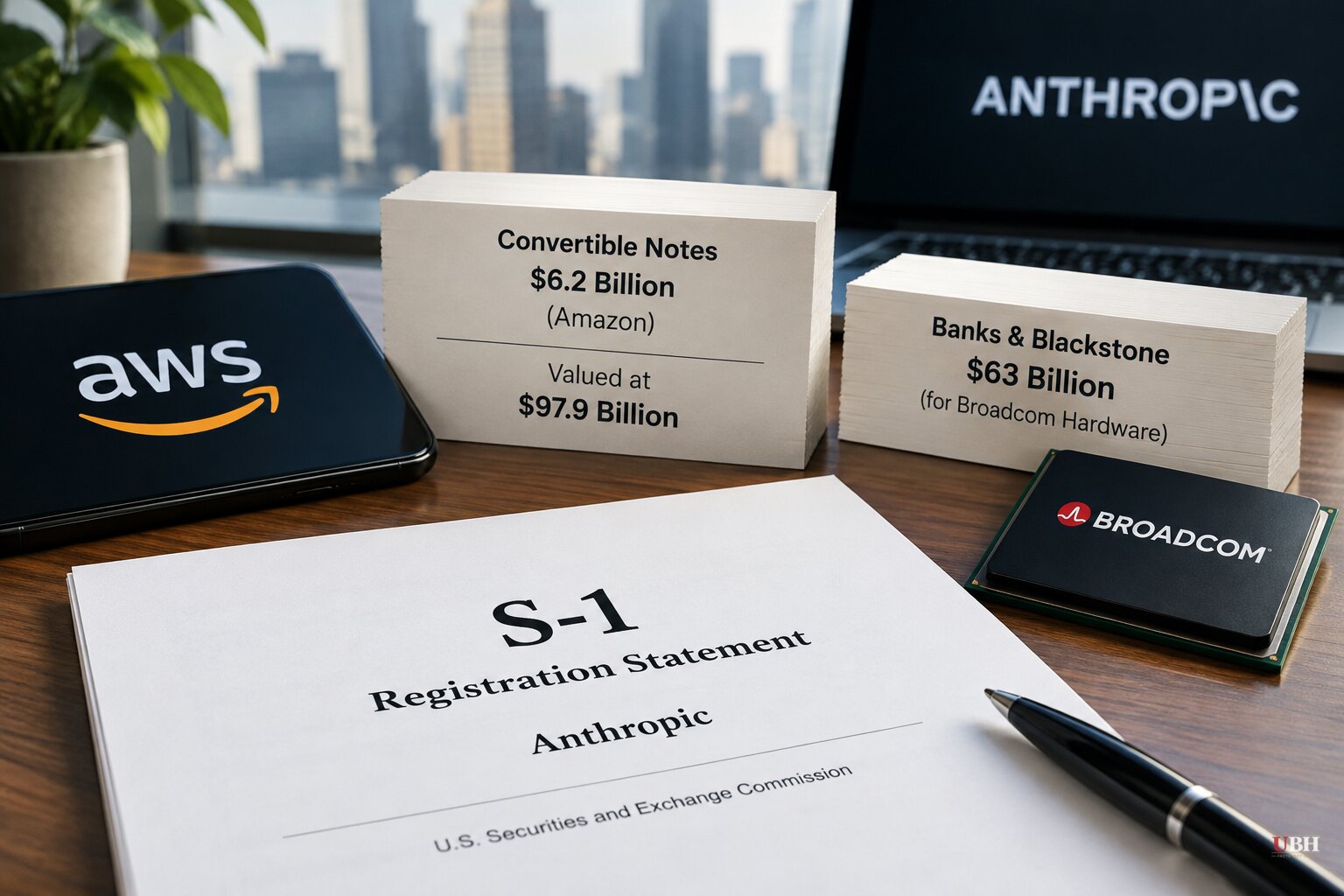 Anthropic IPO: Amazon's Notes Valued at $97.9 Billion, Banks and Blackstone Line Up $63 Billion for Broadcom Hardware