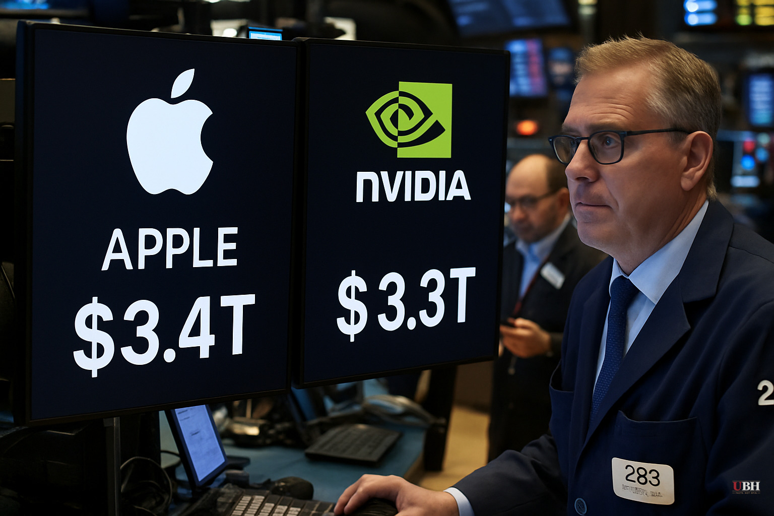 Apple Briefly Overtakes Nvidia as World's Most Valuable Company, Then Nvidia Retakes the Lead