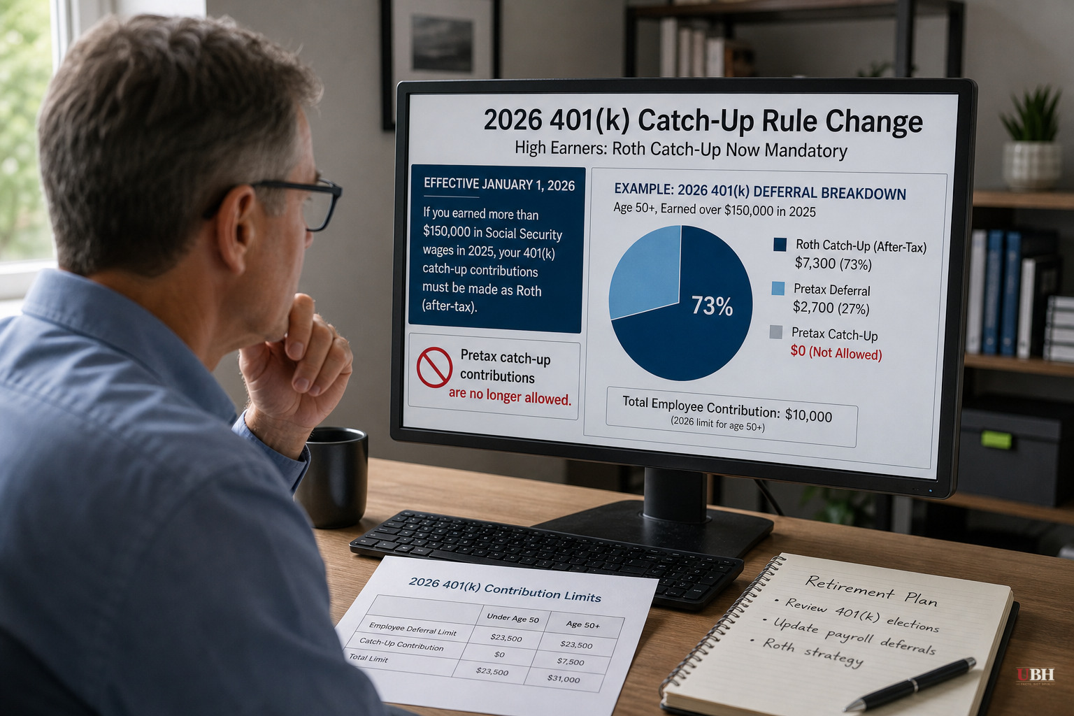As of 2026, High Earners Lose the Pretax 401(k) Catch-Up. Roth Is Now Mandatory.