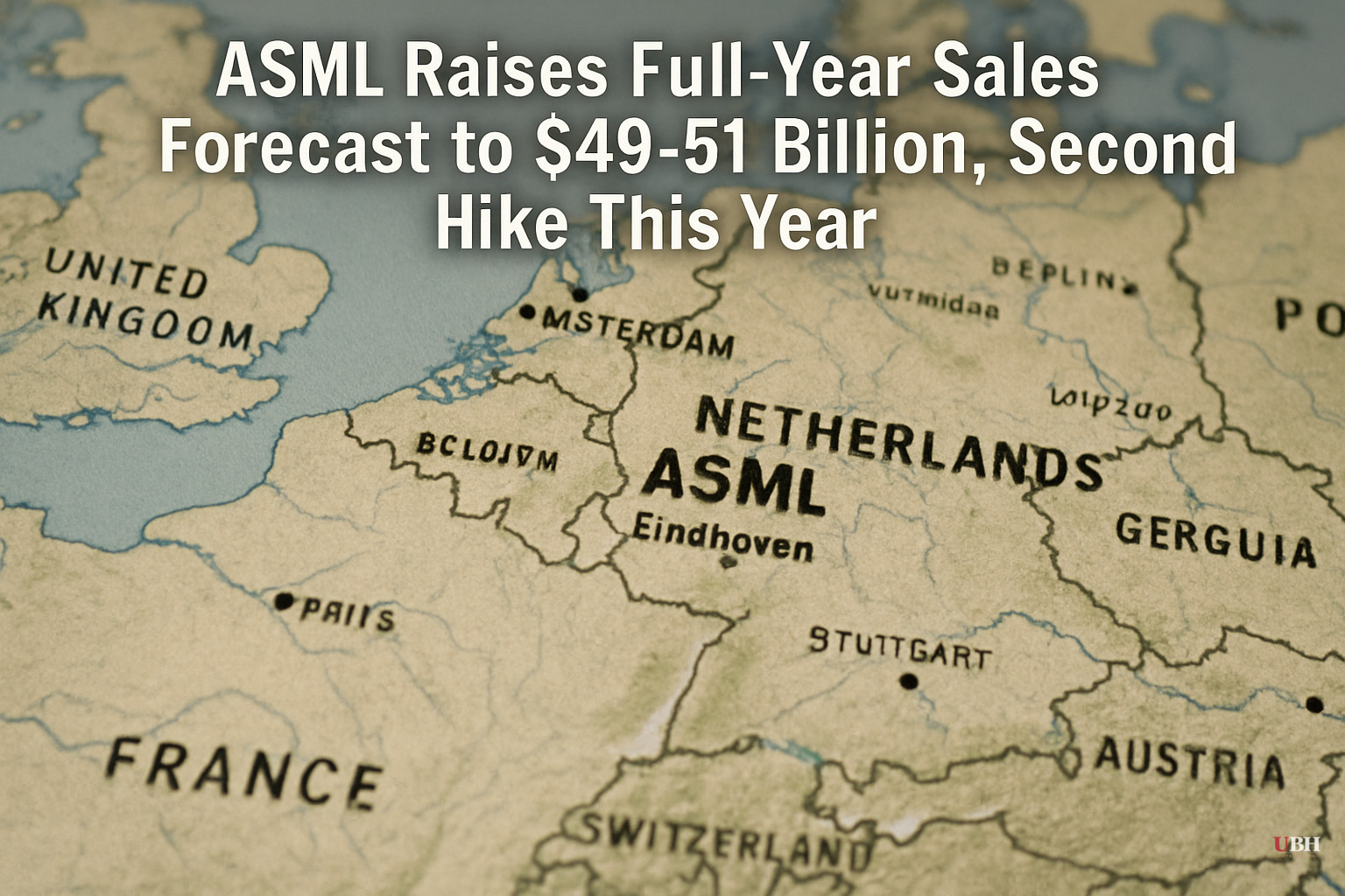 ASML Raises Full-Year Sales Forecast to $49-51 Billion, Second Hike This Year