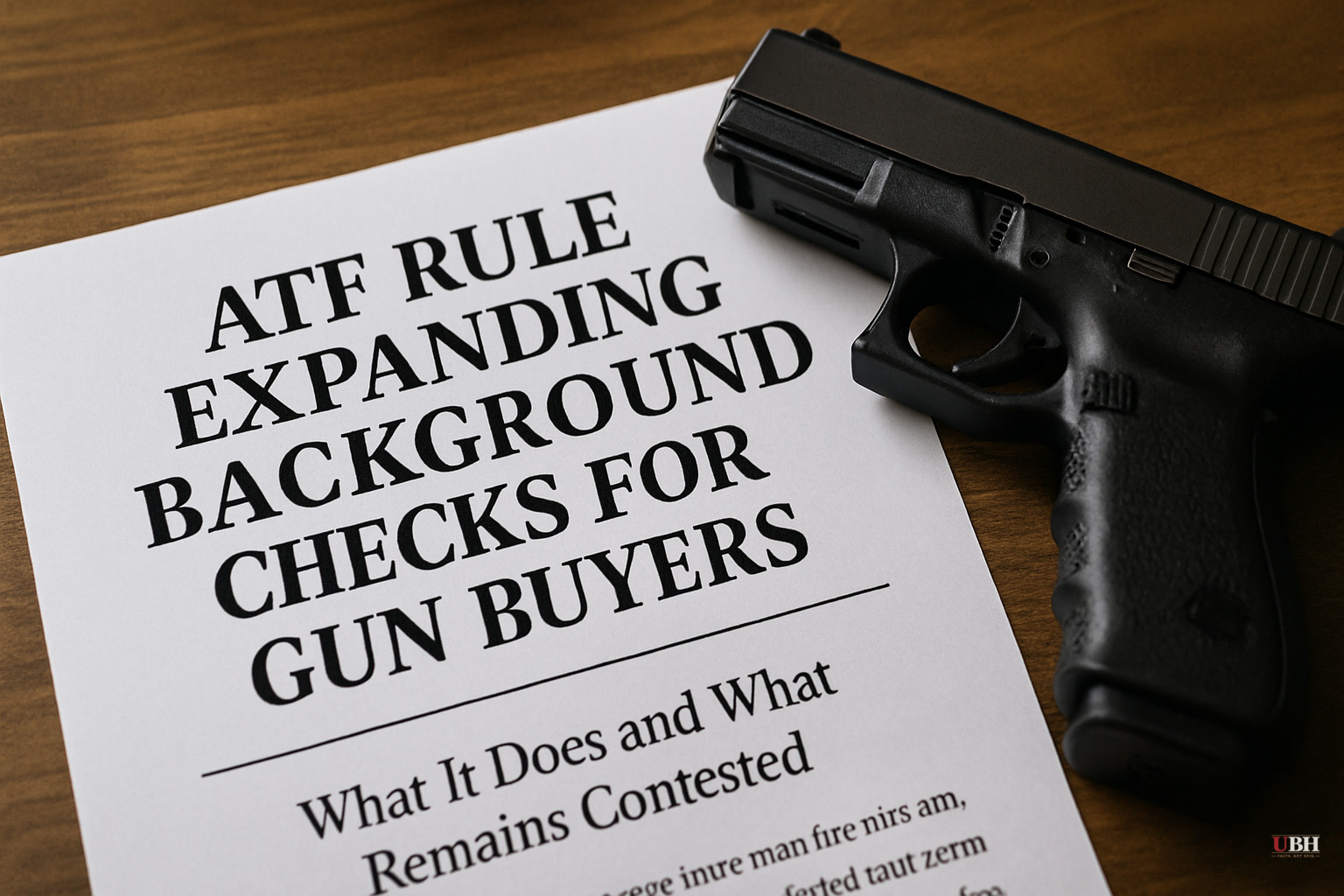 ATF Rule Expanding Background Checks for Gun Buyers: What It Does and What Remains Contested