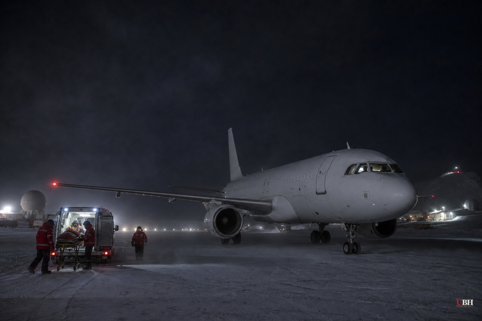 Australian Crew Flies A319 Into Antarctic Winter Darkness for Medical Evacuation at McMurdo Station