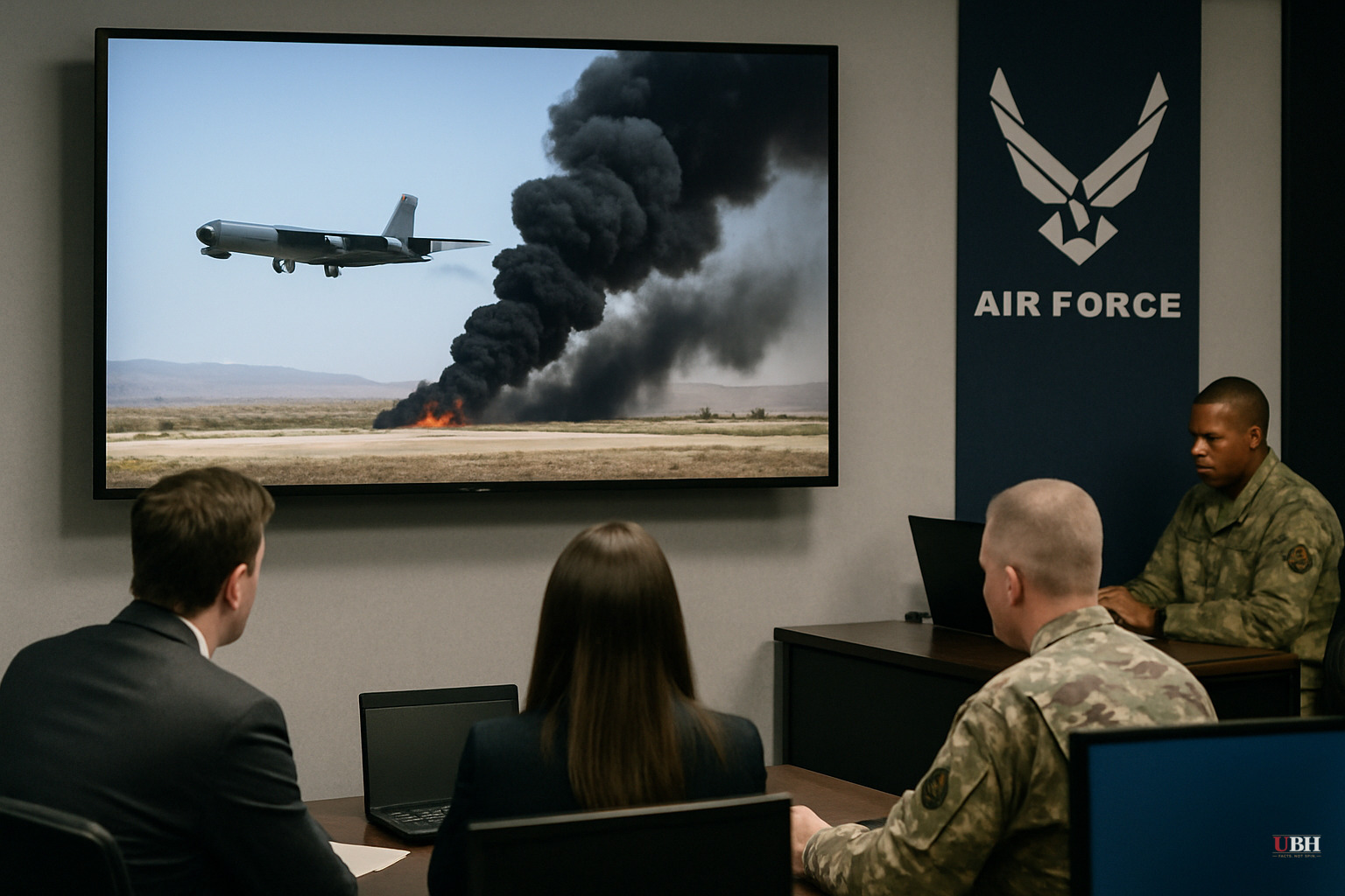 B-52 Stratofortress Crashes at Edwards Air Force Base Shortly After Takeoff
