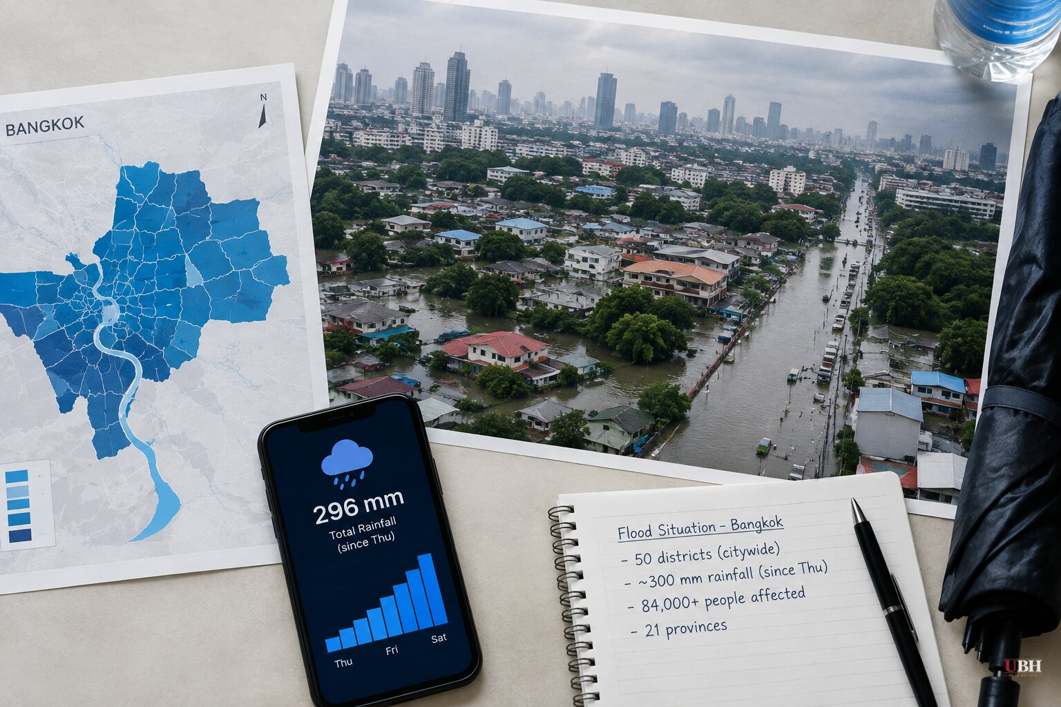 Bangkok Declares Flood Disaster Across All 50 Districts After Three Days of Rain