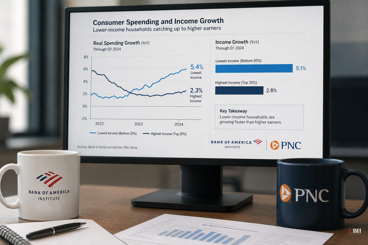 Bank of America and PNC Data Show the Rich-Poor Spending Gap Narrowing, Not Widening