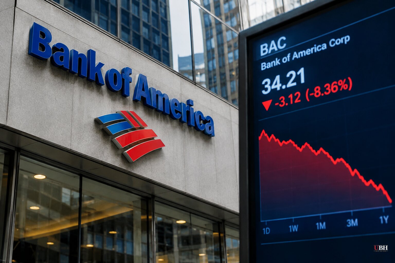 Bank of America Shares Fall 8% After $1.2 Billion Treasury Penalty and Soft Trading Quarter