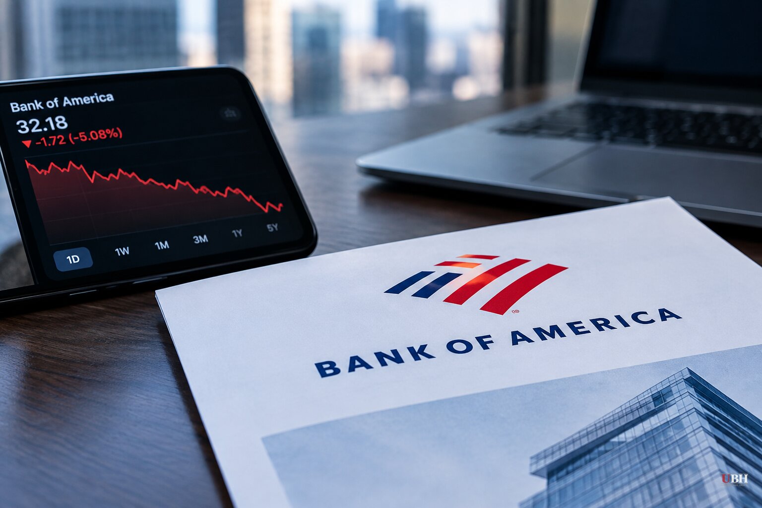 Bank of America Stock Falls 5% After CEO Warns Trading Revenue Will Be Flat, Investment Banking Fees To Drop Over 10%