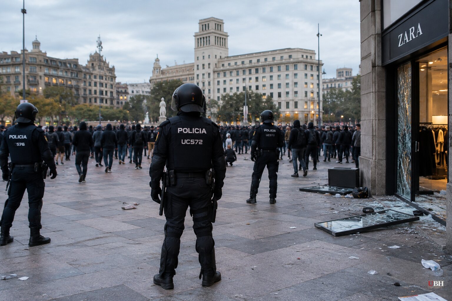 Barcelona Riot: More Than 100 Arrested, 14 Shops Hit After Youth Gathering at Plaça de Catalunya