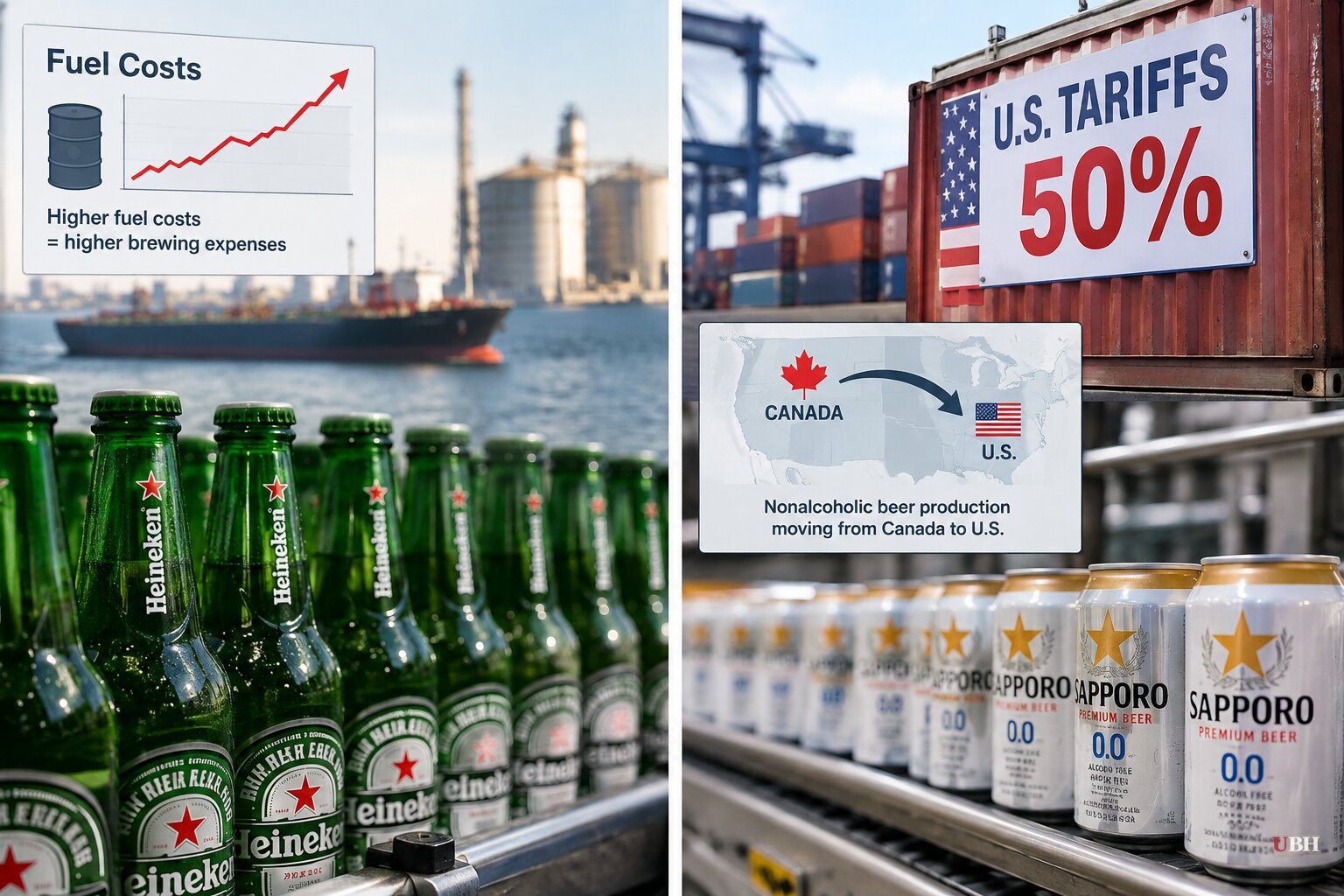 Beer Makers Squeezed on Two Fronts: Iran War Fuel Costs and Trump's Canada Tariffs