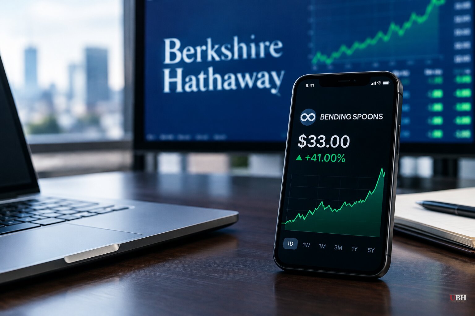 Berkshire Buys $330 Million More of Bending Spoons at $33 a Share, and the Stock Jumps 41%