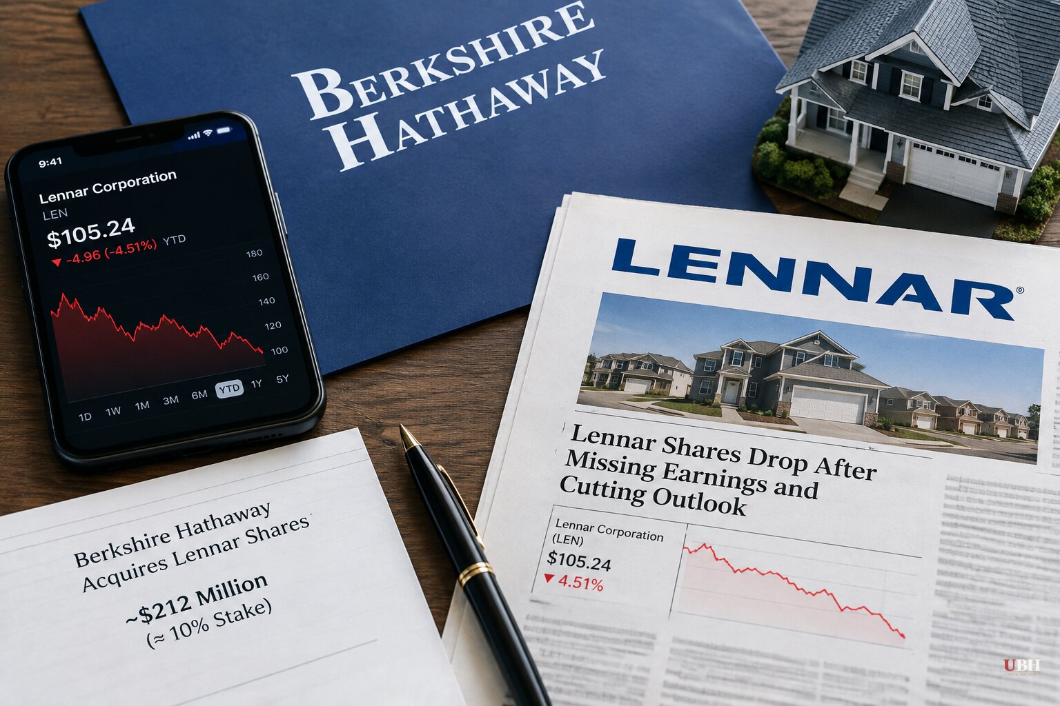 Berkshire Hathaway Builds Nearly 10% Stake in Lennar as Homebuilder Stock Slides 32% for the Year