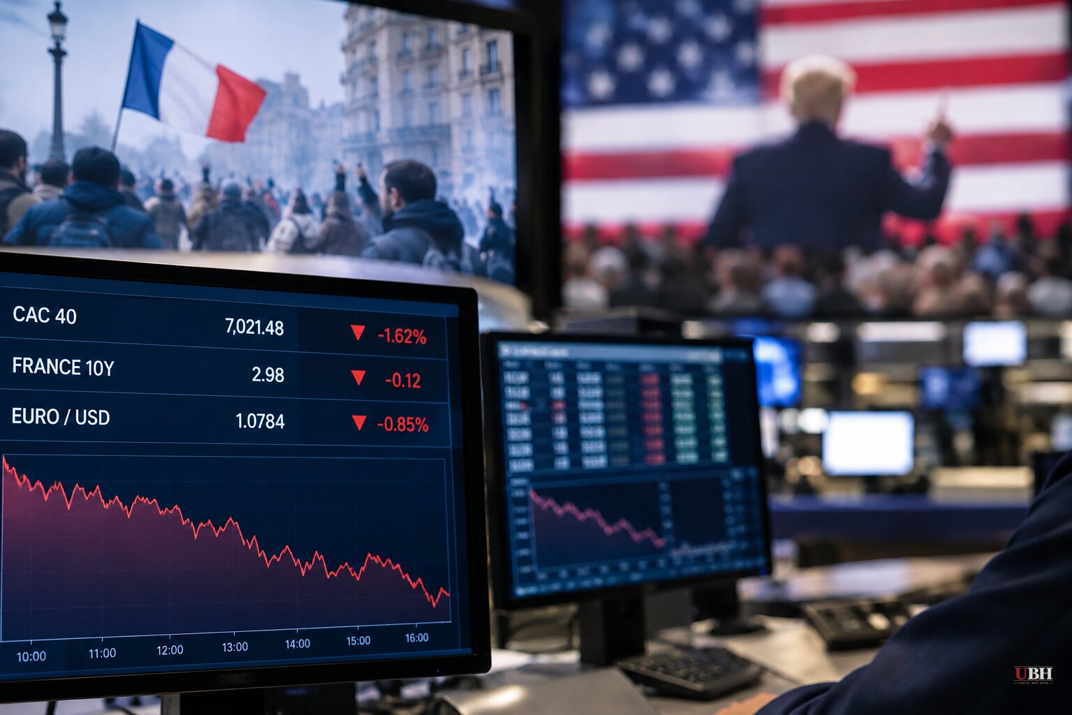 Bessent Sees No Spillover From France Unrest as Trump Makes It a Midterm Argument
