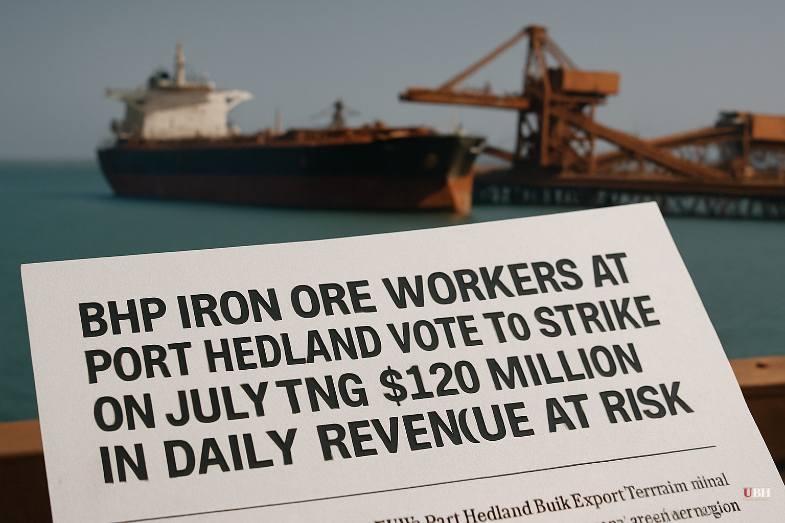 BHP Iron Ore Workers at Port Hedland Vote to Strike on July 16, Putting $120 Million in Daily Revenue at Risk