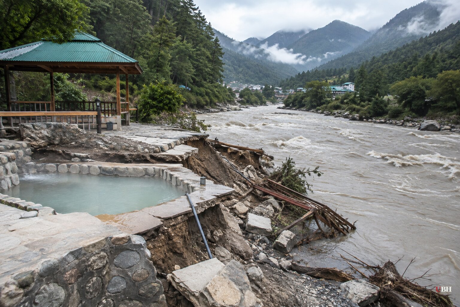 Bhutan Glacial Lake Flood Wrecks Gasa Hot Springs Area; More Than 10,000 Moved to Shelters in West Bengal