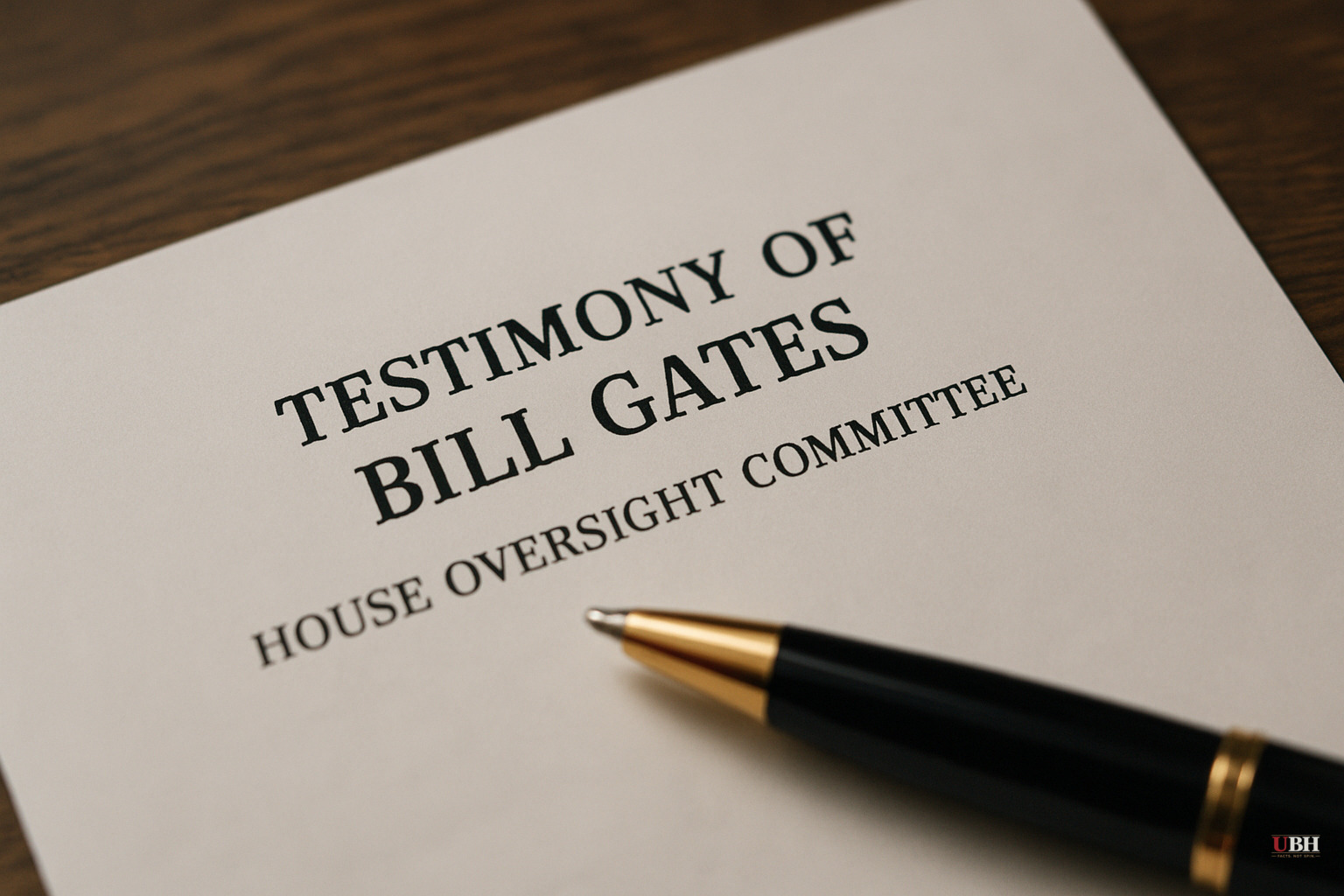 Bill Gates Testifies to Congress That Epstein Tried to Blackmail Him Over Extramarital Affairs