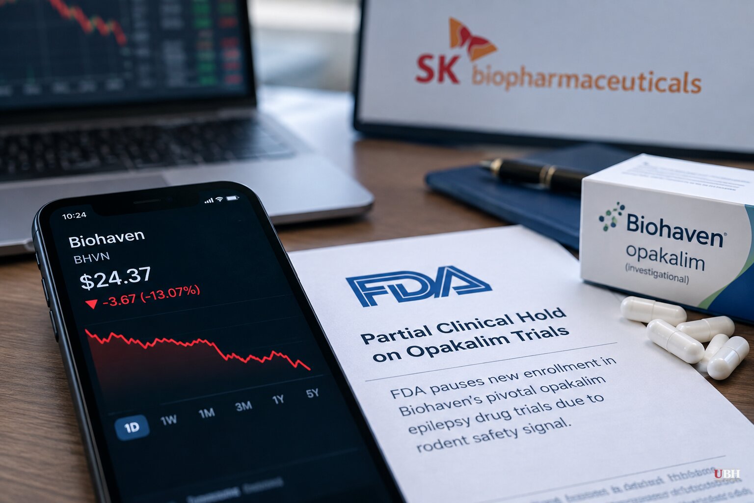 Biohaven Shares Fall 13% After FDA Pauses New Enrollment in Epilepsy Drug Trials Over Rodent Safety Signal