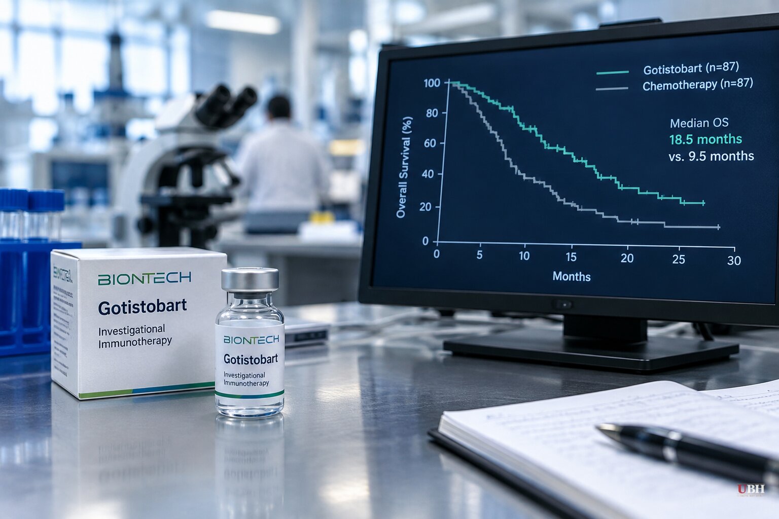BioNTech's Gotistobart Shows 18.5-Month Survival in 87-Patient Lung Cancer Trial, Pivotal Data Still Months Away