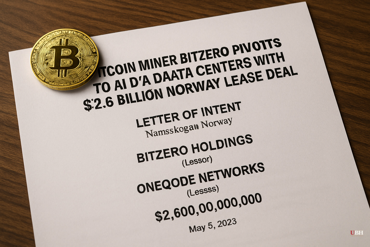 Bitcoin Miner Bitzero Pivots to AI Data Centers With $2.6 Billion Norway Lease Deal